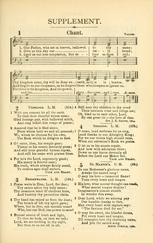 The New Jubilee Harp: or Christian hymns and songs. a new collection of hymns and tunes for public and social worship (With supplement) page 407