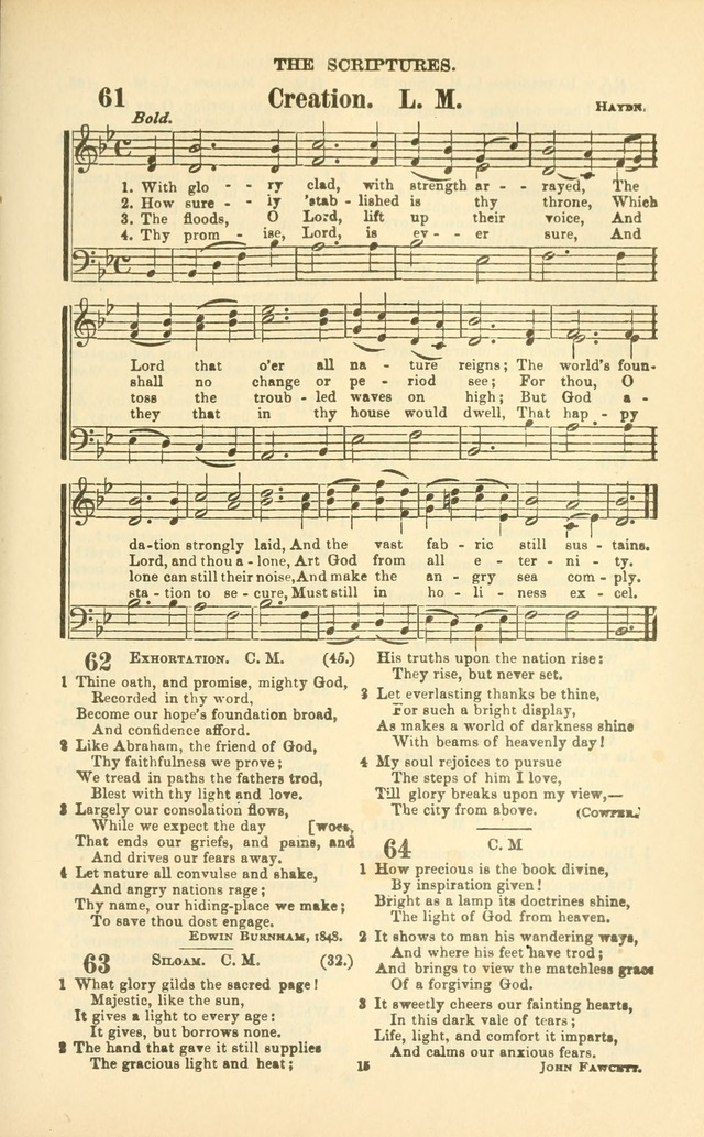 The New Jubilee Harp: or Christian hymns and songs. a new collection of hymns and tunes for public and social worship (With supplement) page 421