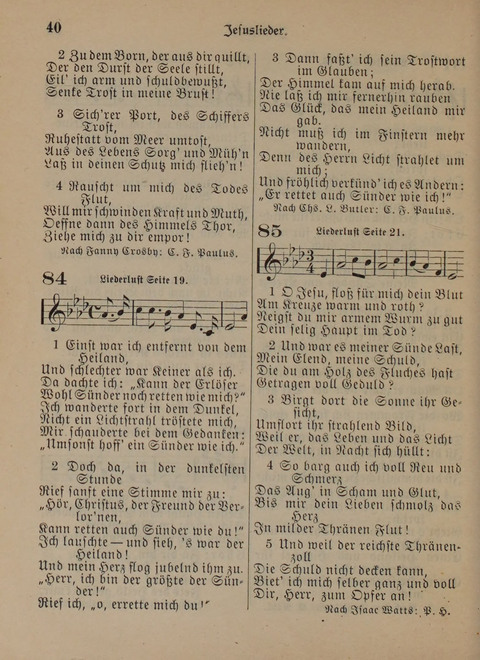 Der Neue Kleine Psalter: Zionslieder für den Gebrauch in Erbauungsstunden und Lagerversammlungen page 40