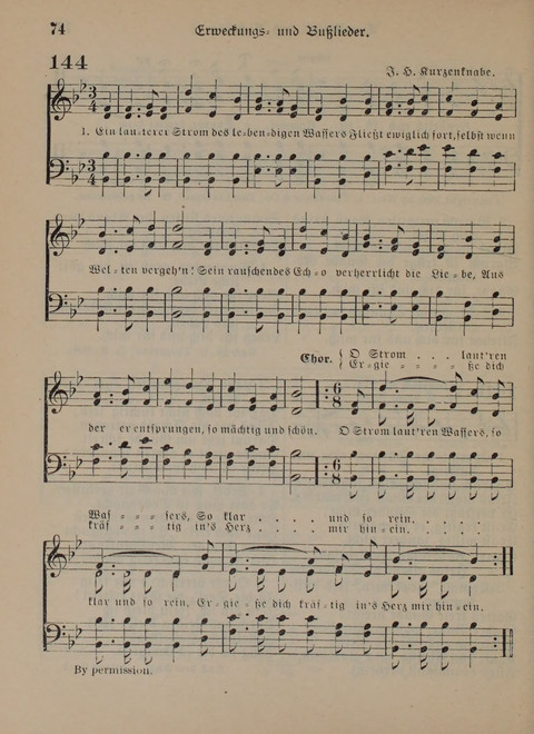 Der Neue Kleine Psalter: Zionslieder für den Gebrauch in Erbauungsstunden und Lagerversammlungen page 74