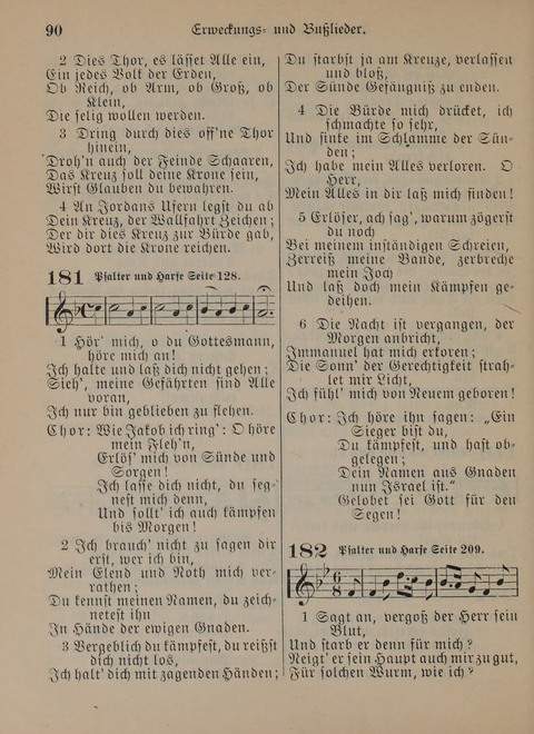Der Neue Kleine Psalter: Zionslieder für den Gebrauch in Erbauungsstunden und Lagerversammlungen page 90