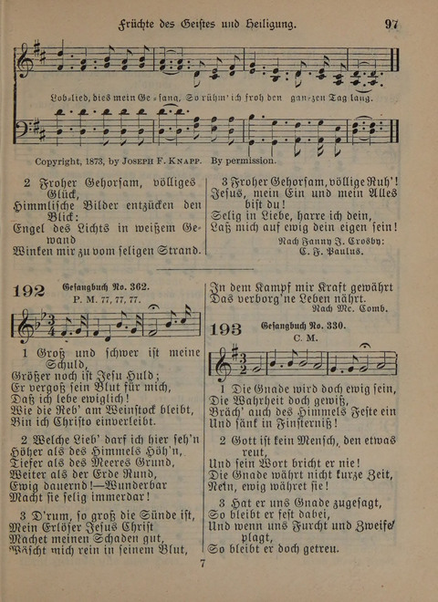 Der Neue Kleine Psalter: Zionslieder für den Gebrauch in Erbauungsstunden und Lagerversammlungen page 97