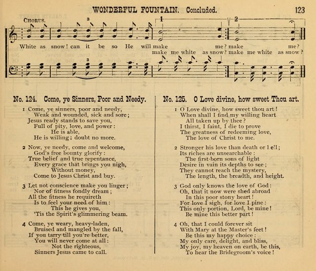 New Life No. 2: songs and tunes for Sunday schools, prayer meetings, and revival occasions page 123