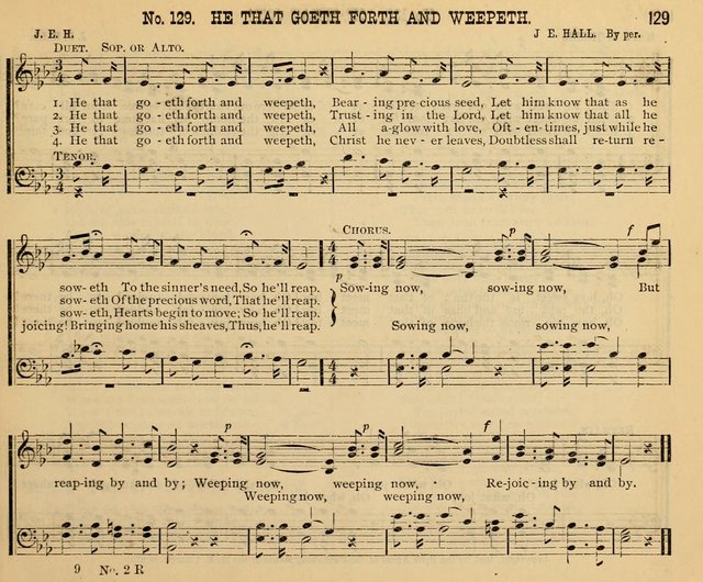 New Life No. 2: songs and tunes for Sunday schools, prayer meetings, and revival occasions page 129