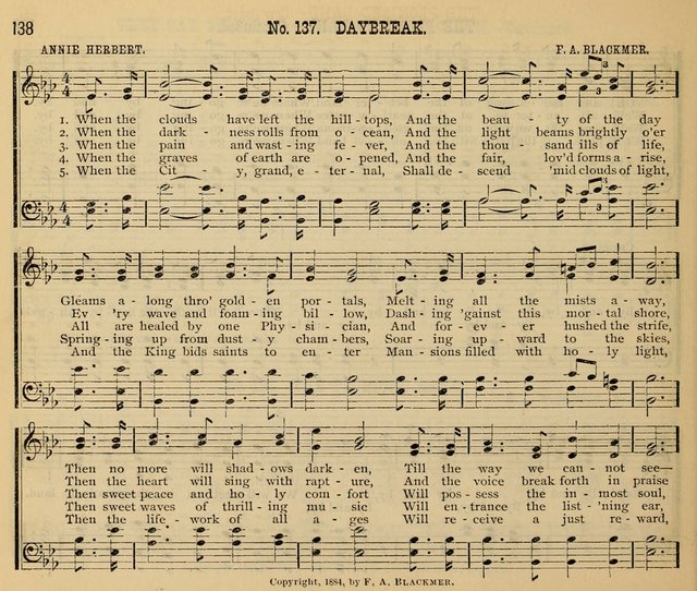 New Life No. 2: songs and tunes for Sunday schools, prayer meetings, and revival occasions page 138
