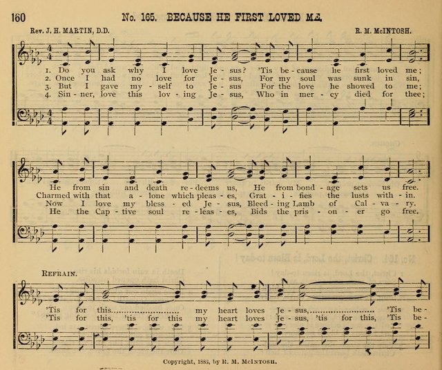 New Life No. 2: songs and tunes for Sunday schools, prayer meetings, and revival occasions page 160