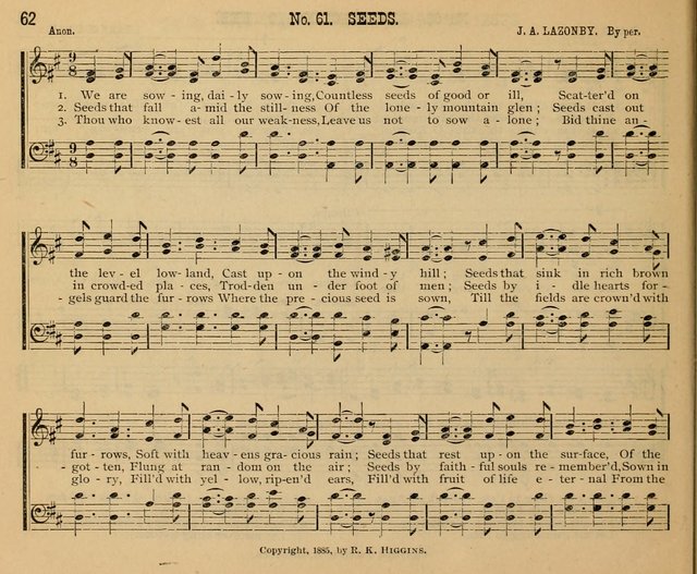 New Life No. 2: songs and tunes for Sunday schools, prayer meetings, and revival occasions page 62