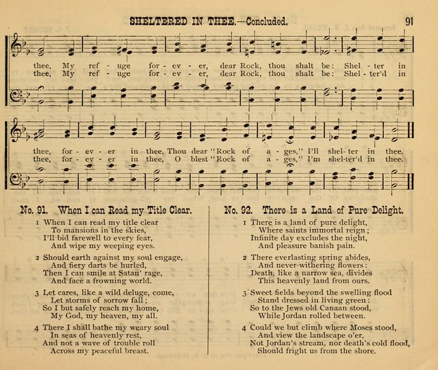 New Life No. 2: songs and tunes for Sunday schools, prayer meetings, and revival occasions page 91