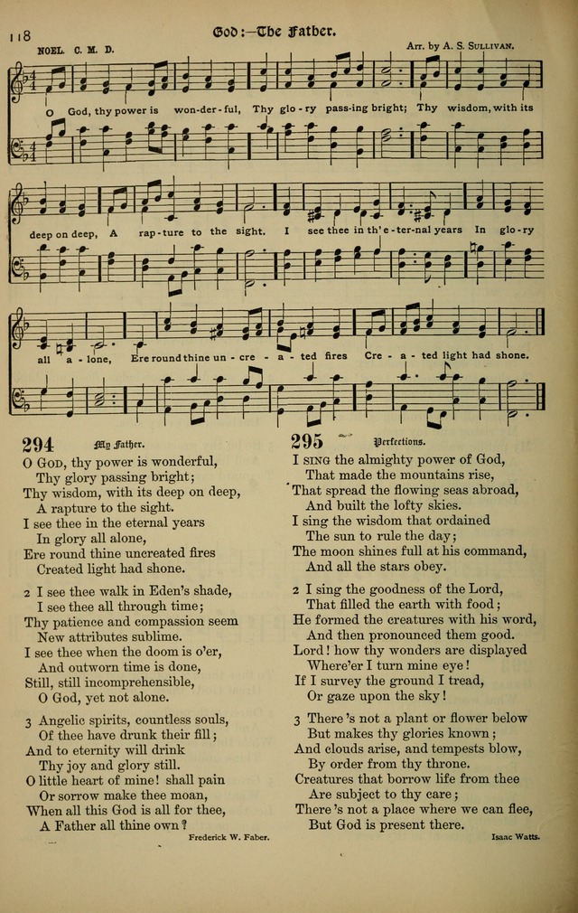 The New Laudes Domini: a selection of spiritual songs, ancient and modern for use in Baptist churches page 118