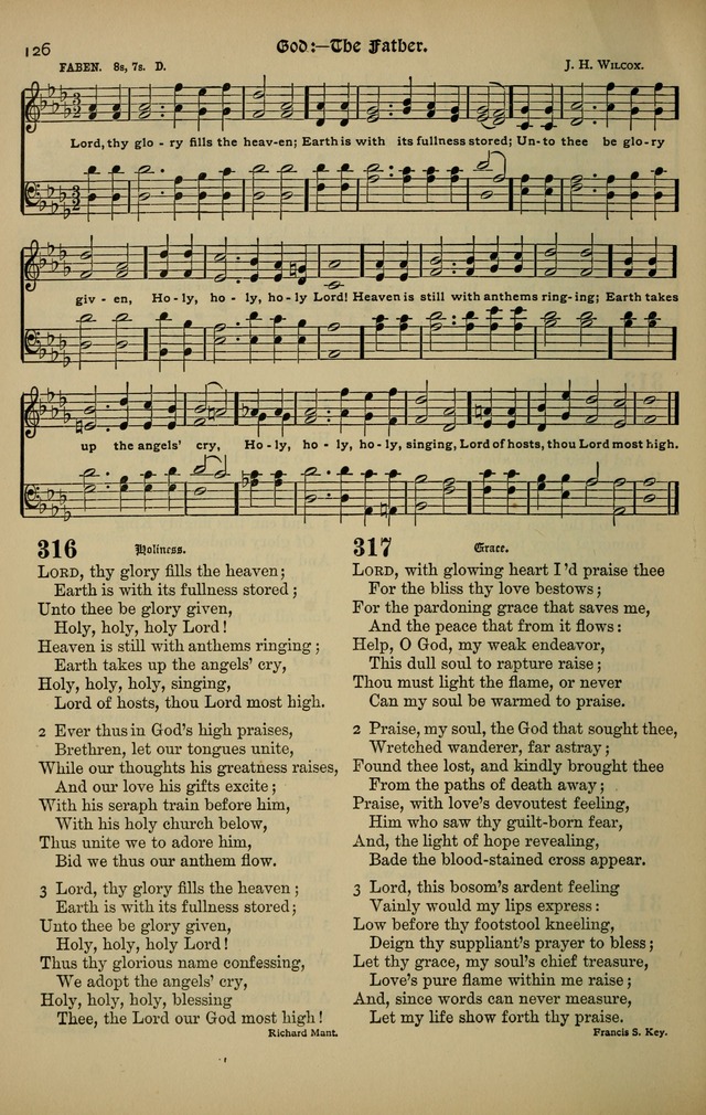 The New Laudes Domini: a selection of spiritual songs, ancient and modern for use in Baptist churches page 126