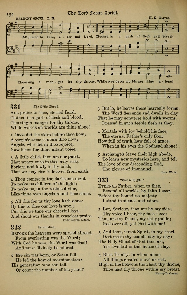 The New Laudes Domini: a selection of spiritual songs, ancient and modern for use in Baptist churches page 134