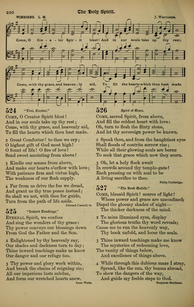 The New Laudes Domini: a selection of spiritual songs, ancient and modern for use in Baptist churches page 220