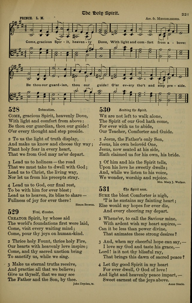The New Laudes Domini: a selection of spiritual songs, ancient and modern for use in Baptist churches page 221