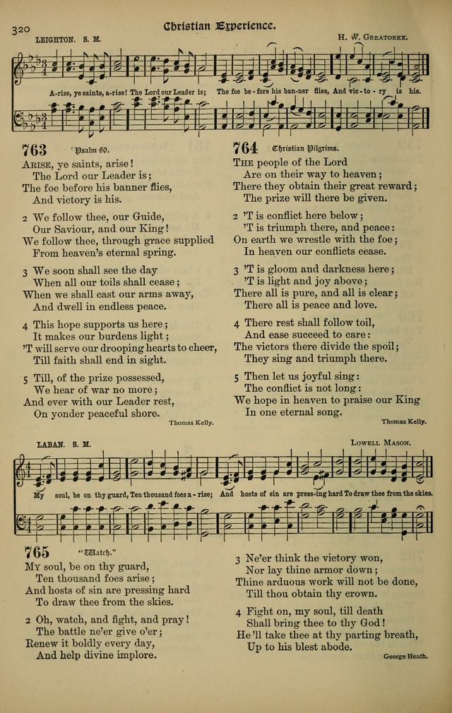 The New Laudes Domini: a selection of spiritual songs, ancient and modern for use in Baptist churches page 320