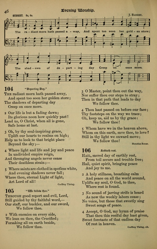 The New Laudes Domini: a selection of spiritual songs, ancient and modern for use in Baptist churches page 46