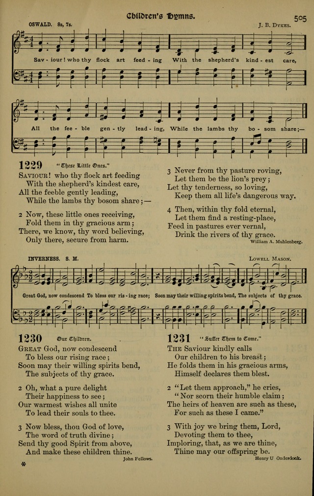 The New Laudes Domini: a selection of spiritual songs, ancient and modern for use in Baptist churches page 505