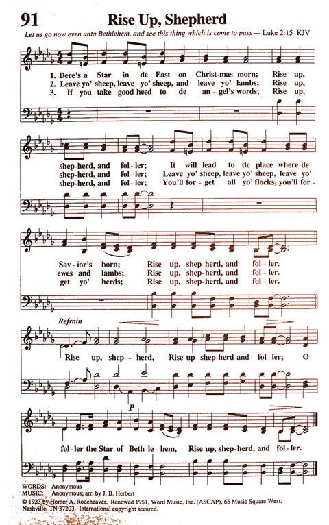 The New National Baptist Hymnal (21st Century Edition) page 102