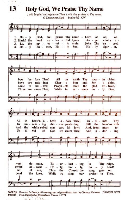 The New National Baptist Hymnal (21st Century Edition) page 12