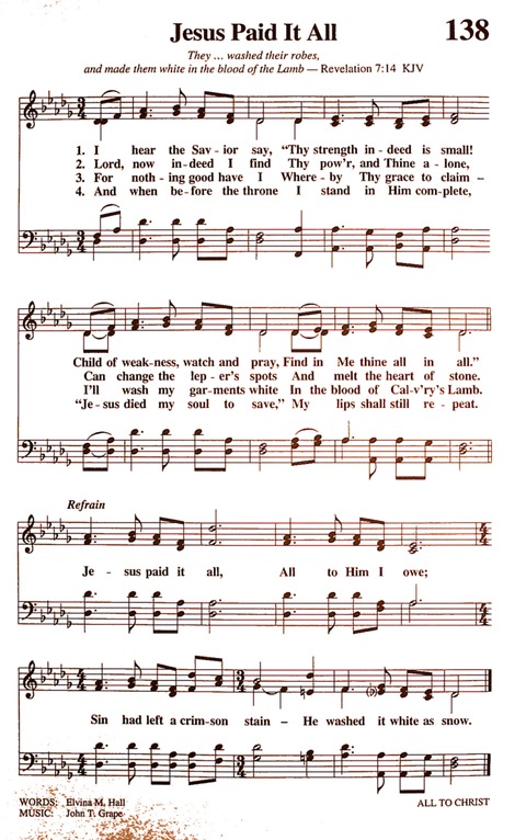 The New National Baptist Hymnal (21st Century Edition) page 155