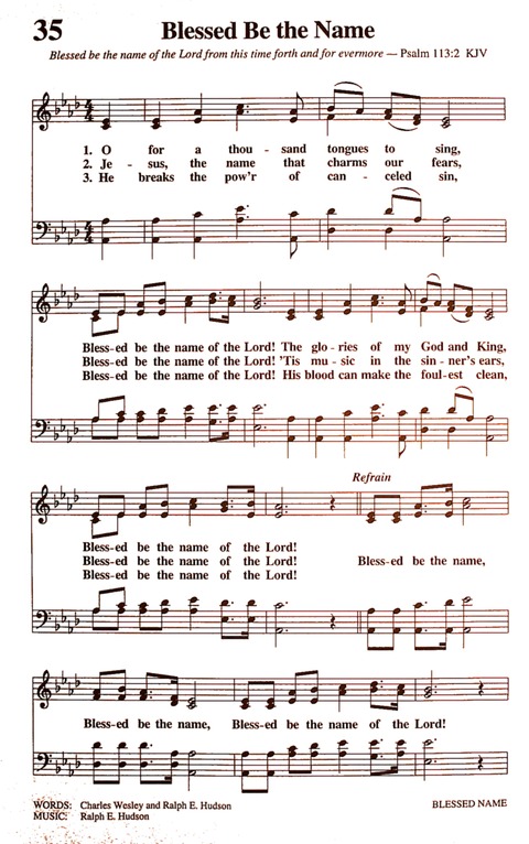 The New National Baptist Hymnal (21st Century Edition) page 38