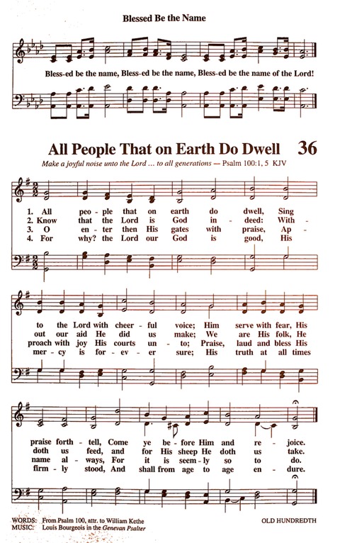 The New National Baptist Hymnal (21st Century Edition) page 39
