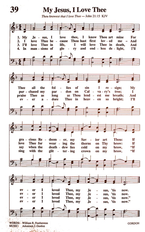 The New National Baptist Hymnal (21st Century Edition) page 42