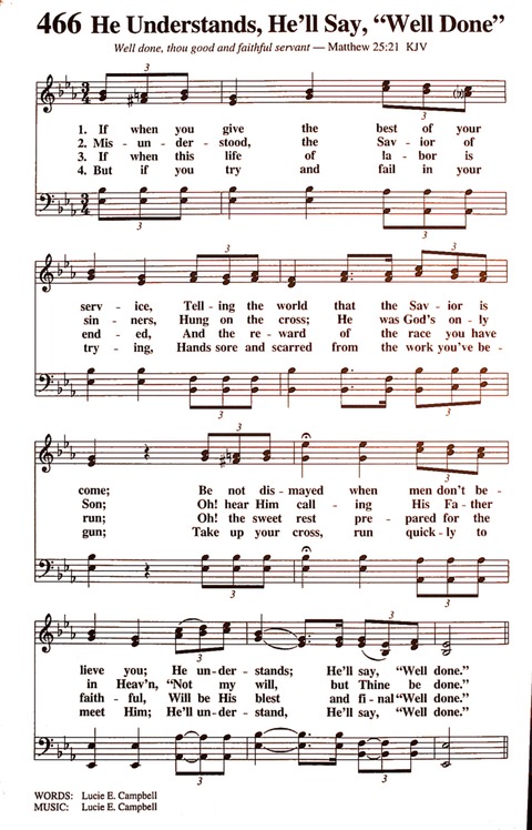 The New National Baptist Hymnal (21st Century Edition) page 578