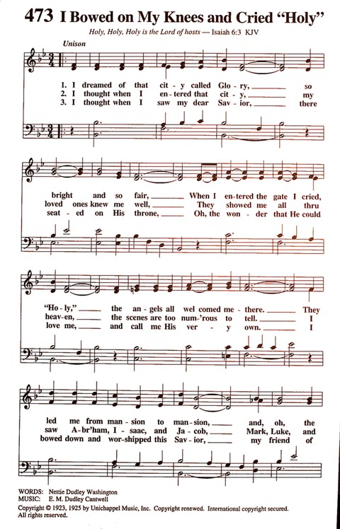 The New National Baptist Hymnal (21st Century Edition) page 588