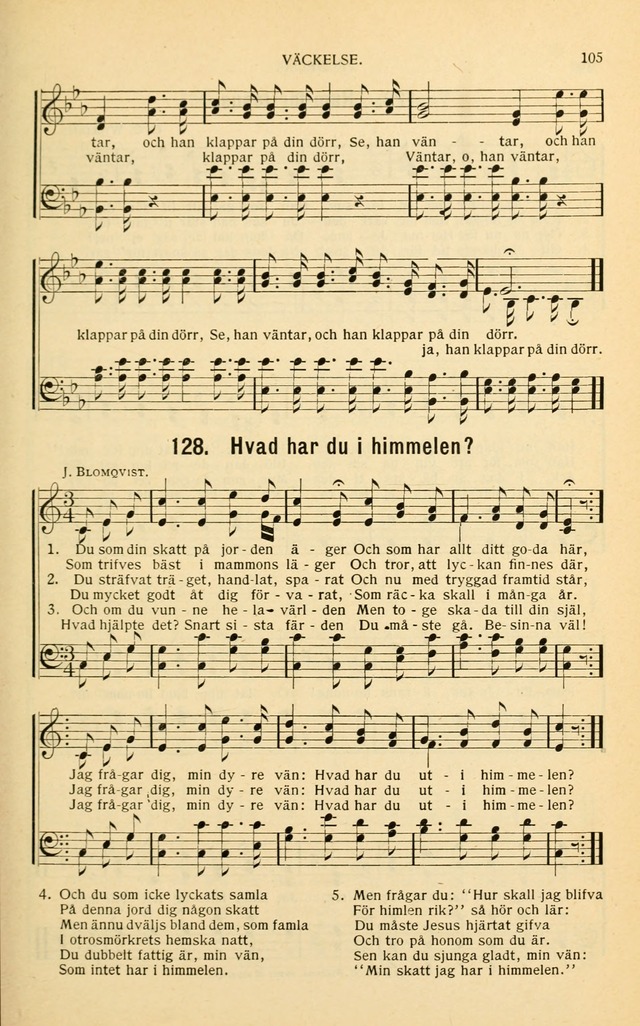 Nya Psalmisten: sånger för allmän och enskild uppbyggelse page 105