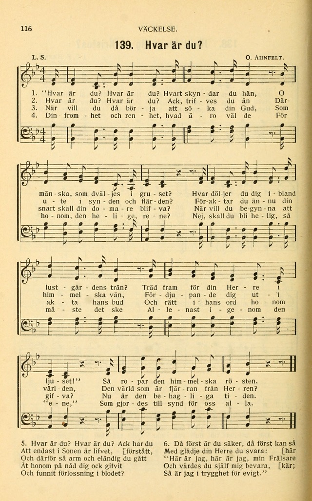 Nya Psalmisten: sånger för allmän och enskild uppbyggelse page 116