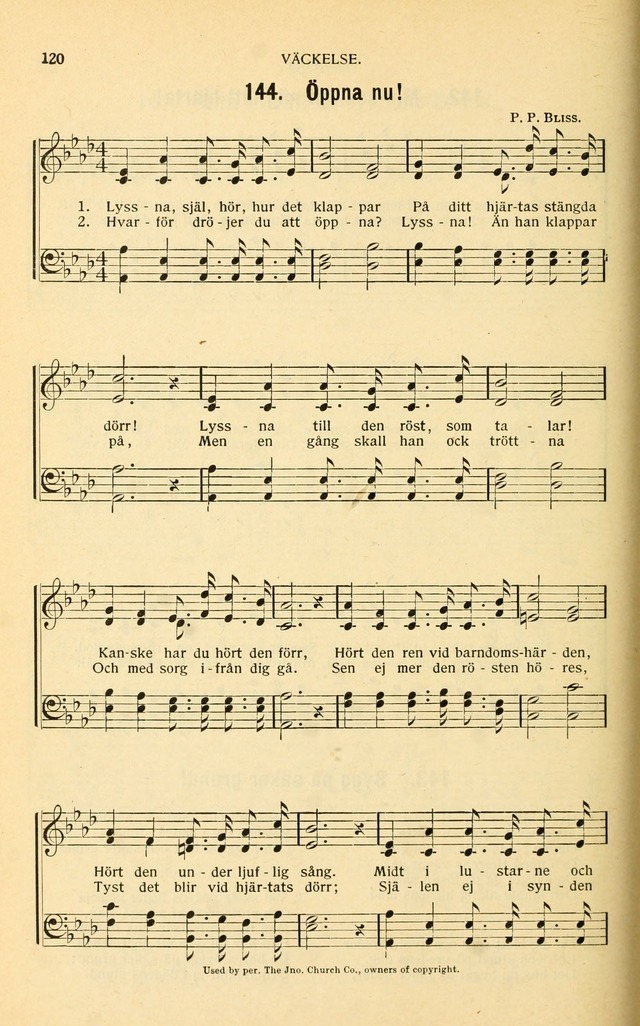 Nya Psalmisten: sånger för allmän och enskild uppbyggelse page 120