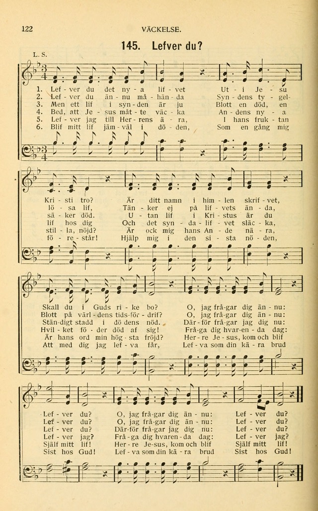 Nya Psalmisten: sånger för allmän och enskild uppbyggelse page 122