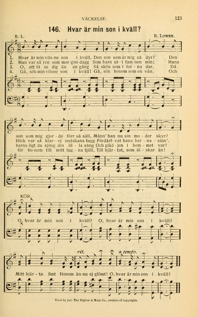 Nya Psalmisten: sånger för allmän och enskild uppbyggelse page 123