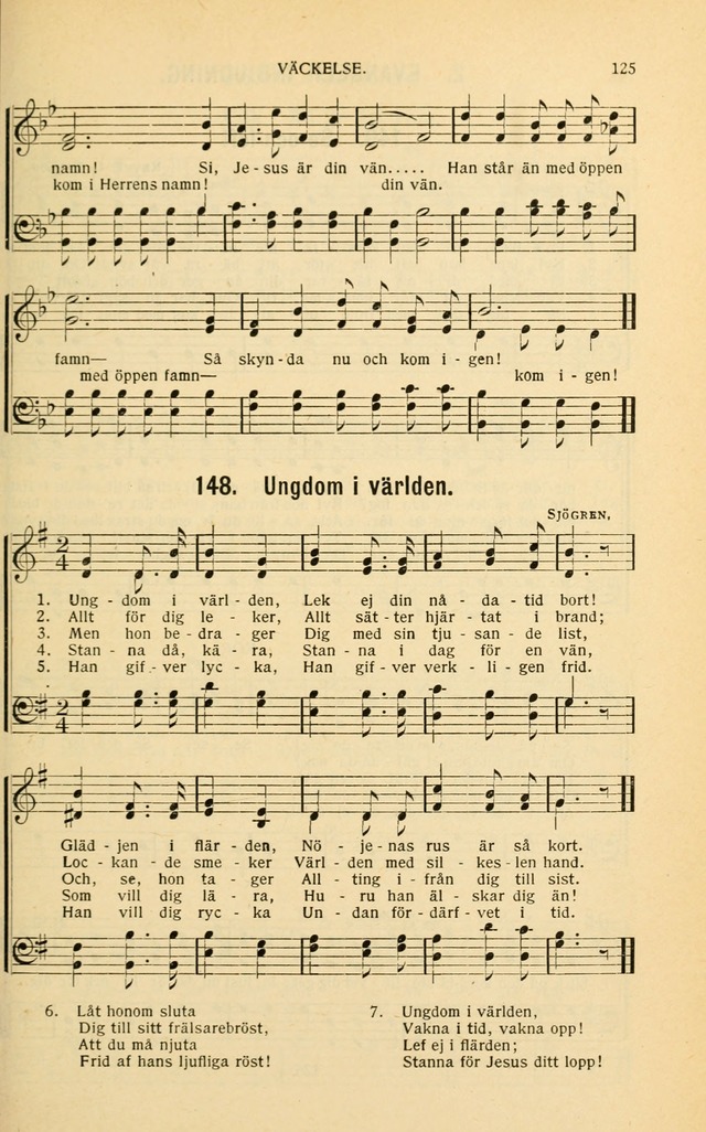 Nya Psalmisten: sånger för allmän och enskild uppbyggelse page 125