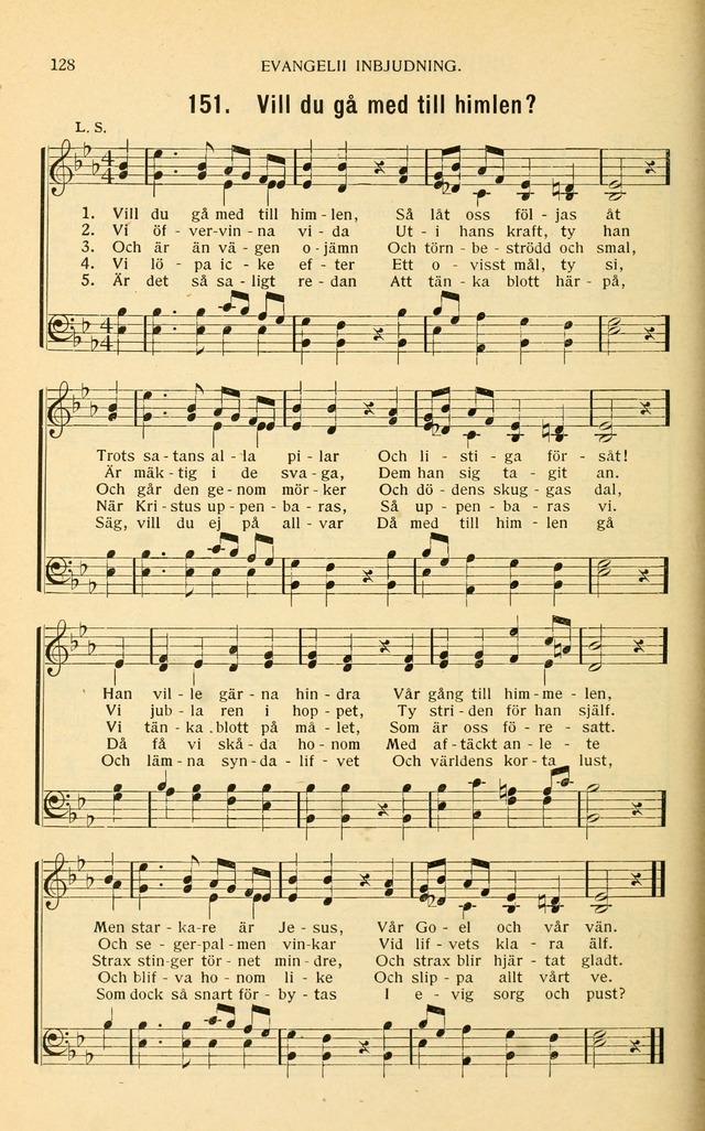 Nya Psalmisten: sånger för allmän och enskild uppbyggelse page 128