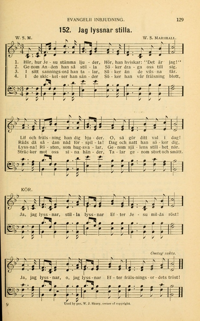 Nya Psalmisten: sånger för allmän och enskild uppbyggelse page 129
