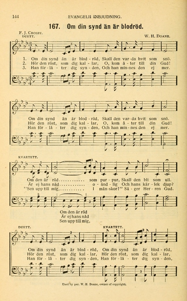 Nya Psalmisten: sånger för allmän och enskild uppbyggelse page 144