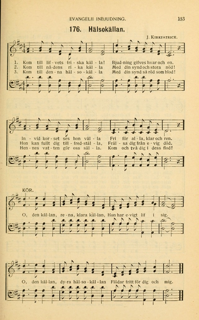 Nya Psalmisten: sånger för allmän och enskild uppbyggelse page 153
