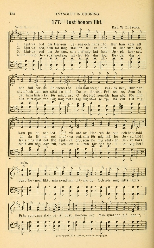 Nya Psalmisten: sånger för allmän och enskild uppbyggelse page 154