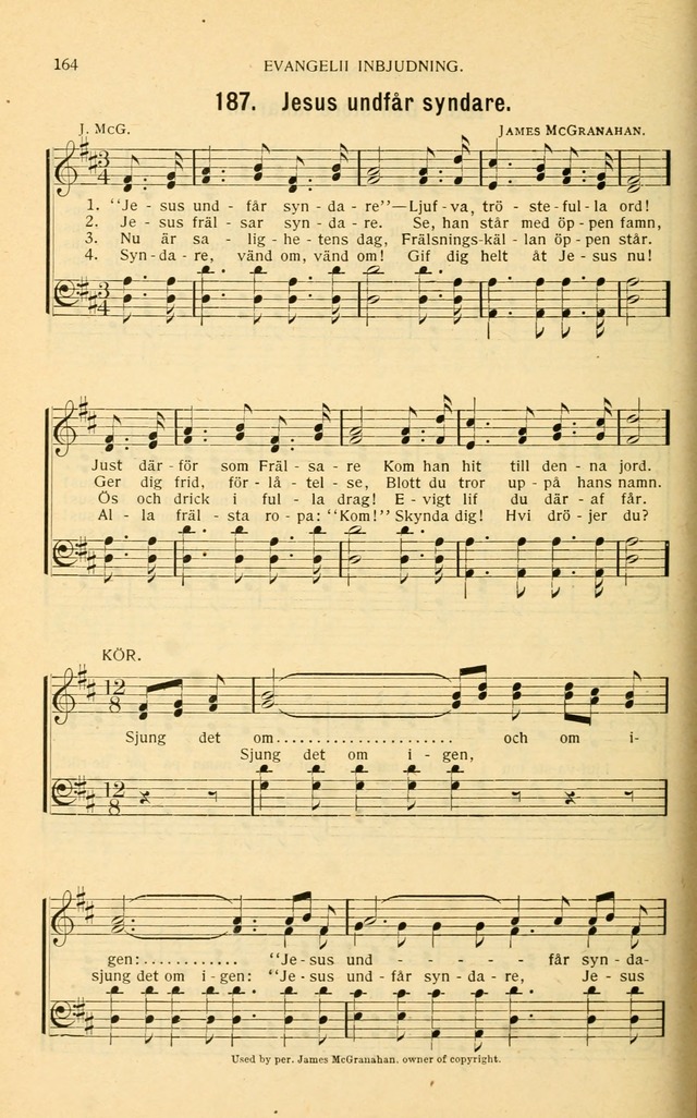 Nya Psalmisten: sånger för allmän och enskild uppbyggelse page 164