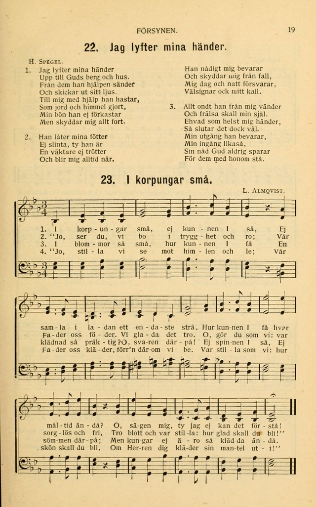Nya Psalmisten: sånger för allmän och enskild uppbyggelse page 19