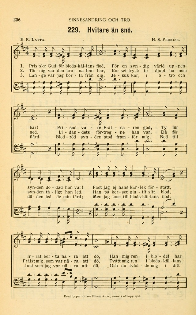Nya Psalmisten: sånger för allmän och enskild uppbyggelse page 206