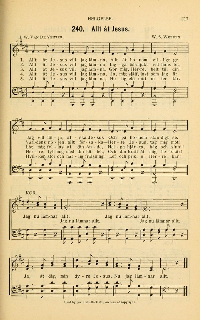 Nya Psalmisten: sånger för allmän och enskild uppbyggelse page 217