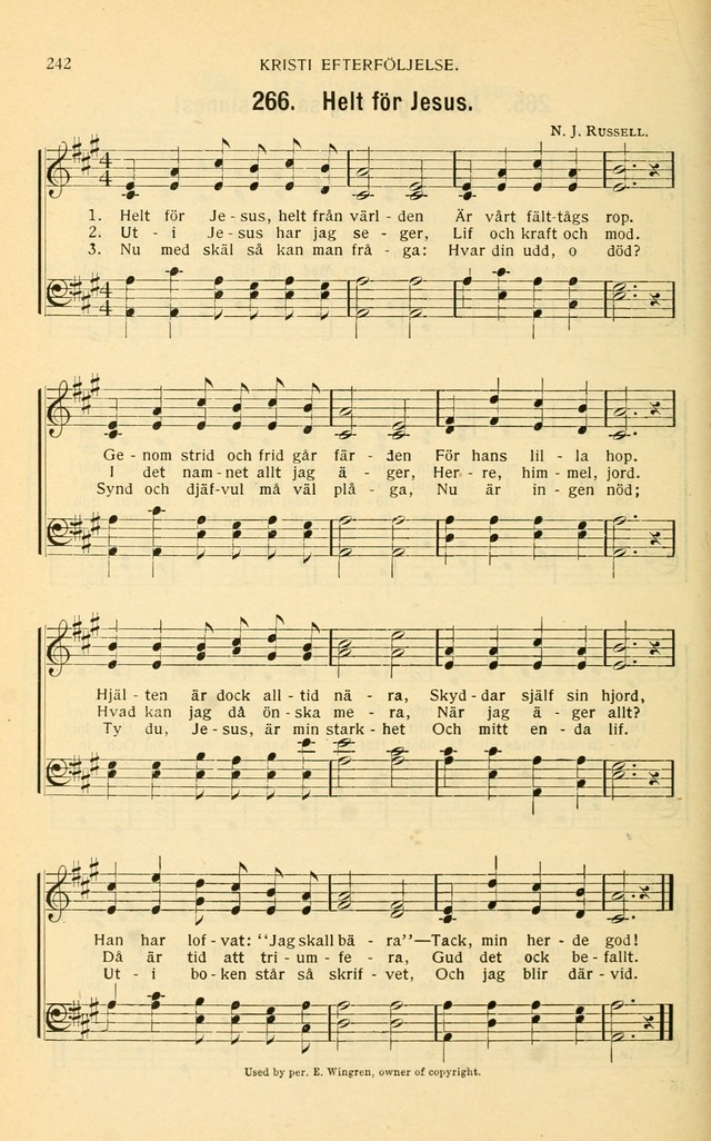 Nya Psalmisten: sånger för allmän och enskild uppbyggelse page 242