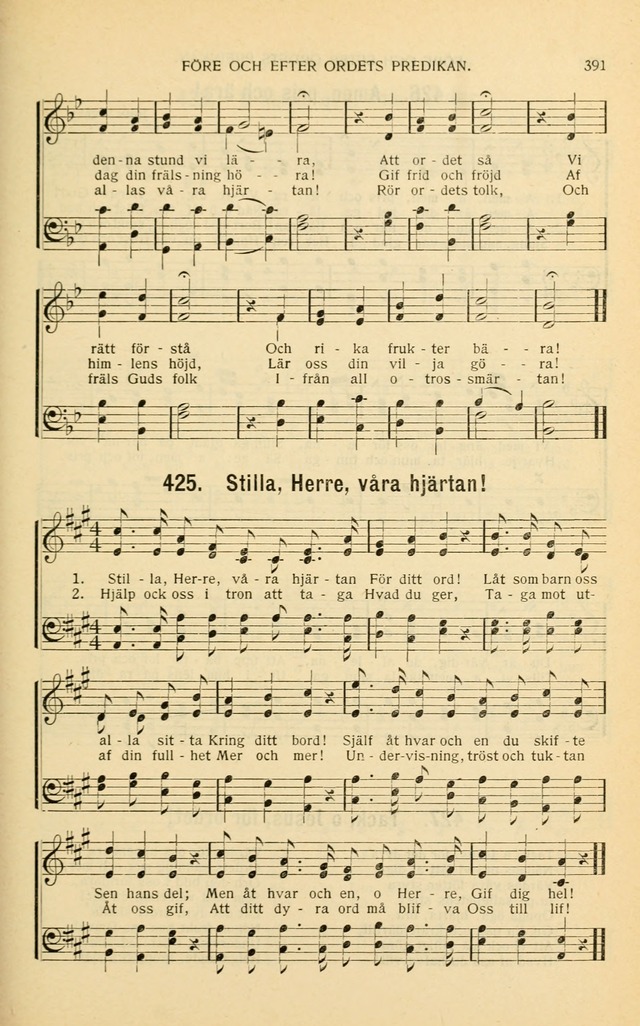 Nya Psalmisten: sånger för allmän och enskild uppbyggelse page 391
