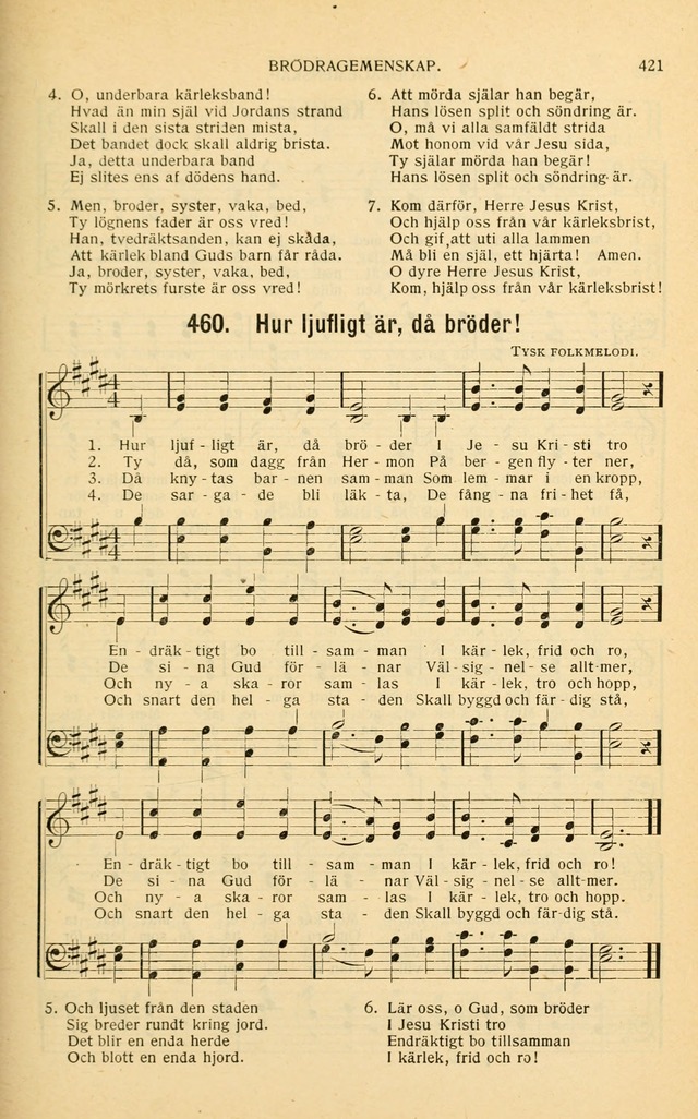 Nya Psalmisten: sånger för allmän och enskild uppbyggelse page 421