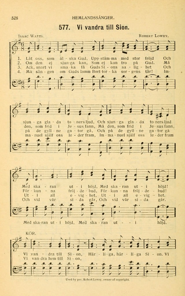 Nya Psalmisten: sånger för allmän och enskild uppbyggelse page 528
