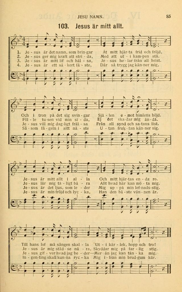 Nya Psalmisten: sånger för allmän och enskild uppbyggelse page 85