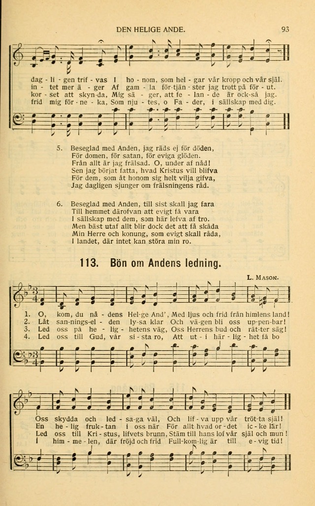 Nya Psalmisten: sånger för allmän och enskild uppbyggelse page 93
