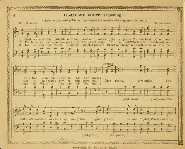 New pearls of song : a choice collection for Sabbath schools and the home circle page 4